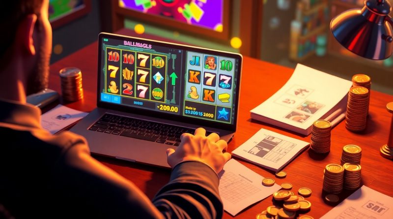 игрок применяет стратегию в онлайн слотах